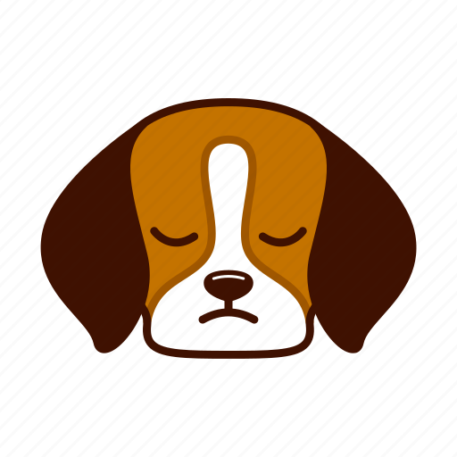 Animal, beagle, cute, dog, emoji, pet, sad icon - Download on Iconfinder