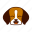 animal, beagle, cute, dog, emoji, pet, smile 