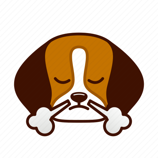 Animal, beagle, cute, dog, emoji, pet, triumph icon - Download on Iconfinder