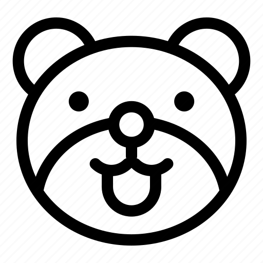Bear, emoji, emoticon, happy, smiley icon - Download on Iconfinder