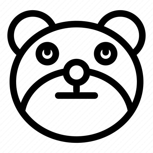 Bear, emoji, emoticon, rolling eyes, smiley icon - Download on Iconfinder