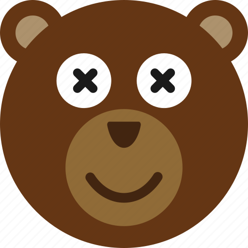 Bear, emoticon, expression, face, smile icon - Download on Iconfinder