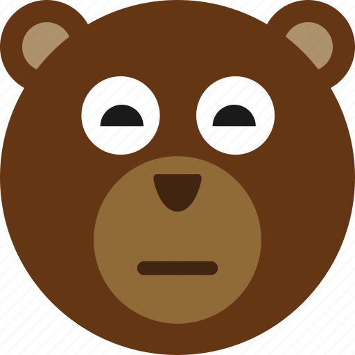 Bear, emoticon, expression, face, smile icon - Download on Iconfinder