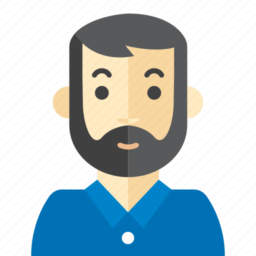 Beard, casual, man, polo icon - Download on Iconfinder