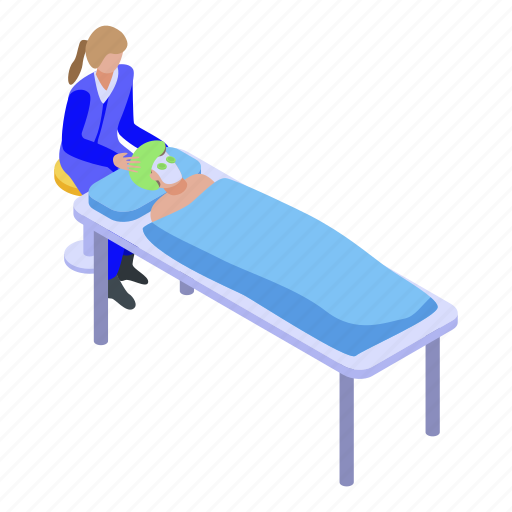 Beautician, cartoon, face, isometric, logo, procedure, woman icon - Download on Iconfinder