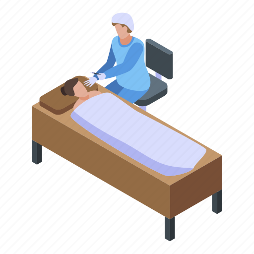 Cartoon, facial, injection, isometric, lifting, medical, woman icon - Download on Iconfinder