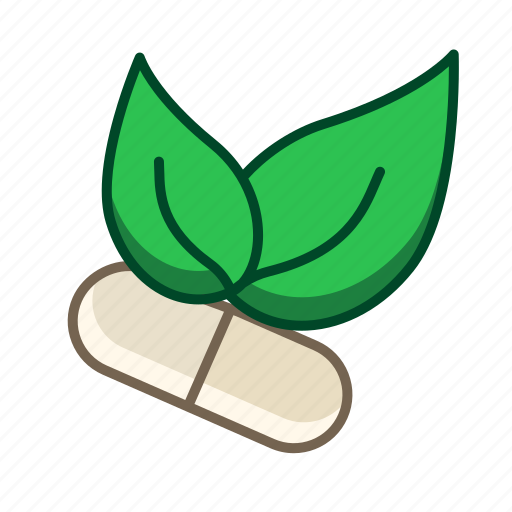 Capsule, healthcare, herbal, herbal pill, pils, health, natural icon - Download on Iconfinder