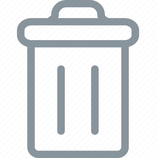 Delete, effacer, erase, garbage, poubelle, trash icon - Download on Iconfinder