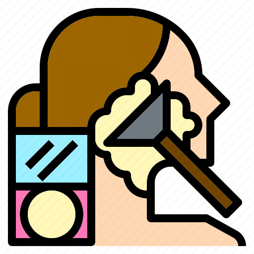 Beauty, brush, compact, cosmetics, face, foundation, powder icon - Download on Iconfinder