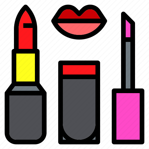 Cosmetics, gloss, lip, lips, lipstick, makeup, mouth icon - Download on Iconfinder
