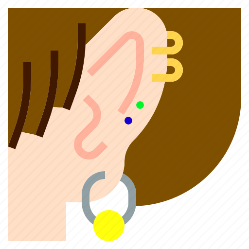 Accessories, cartilage, ear, earrings, fashion, jewelry, piercings icon - Download on Iconfinder