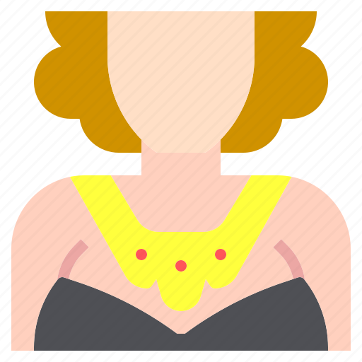 Accessories, beauty, fancy, fashion, gold, jewelry, necklace icon - Download on Iconfinder