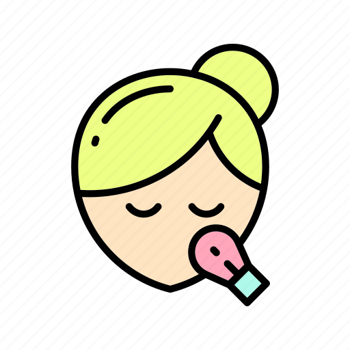 Beauty, brush, girl, make up, rouge icon - Download on Iconfinder