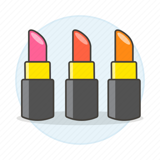 Orange, set, red, cosmetic, pink, makeup, beauty icon - Download on Iconfinder