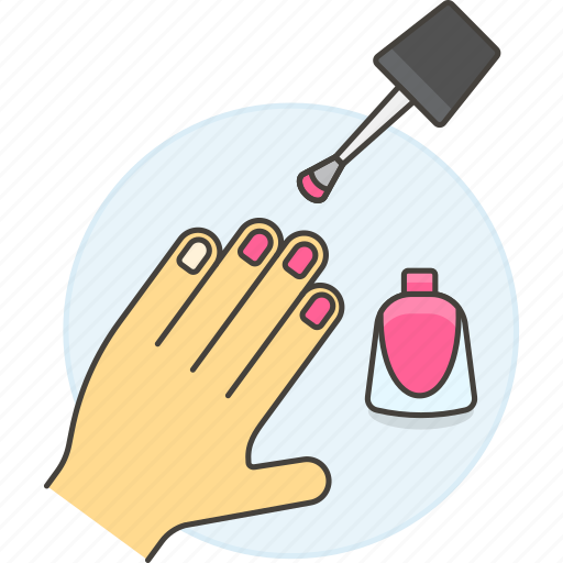 Polish, nail, hand, magenta, enamel, makeup, make icon - Download on Iconfinder