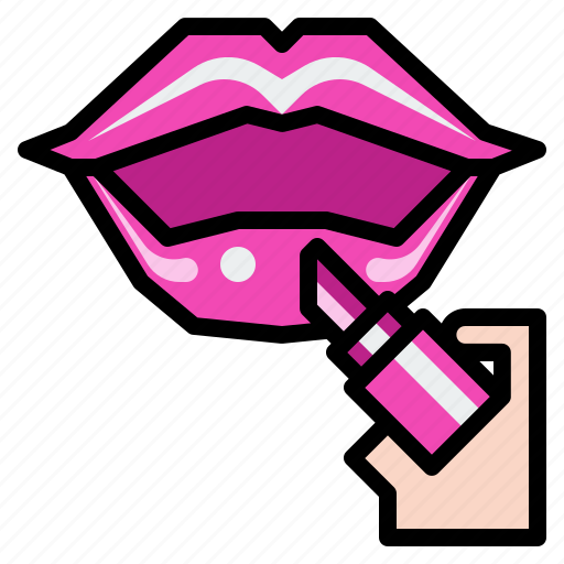 Cosmetic, lipstick, makeup, pink, lip icon - Download on Iconfinder