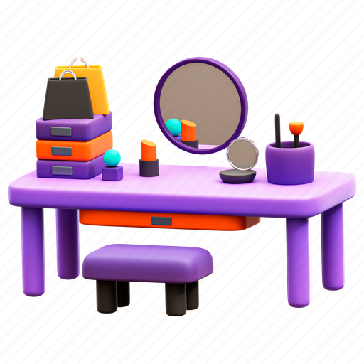 Dressing, table 3D illustration - Download on Iconfinder