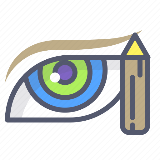 Eye, female, lady, makeup, pencil icon - Download on Iconfinder