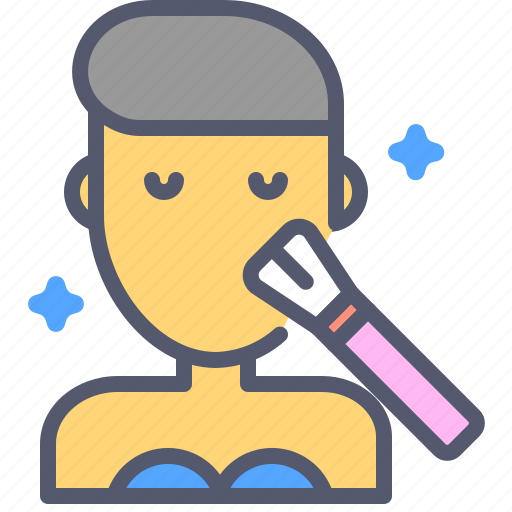 Brush, face, female, makeup, tools icon - Download on Iconfinder