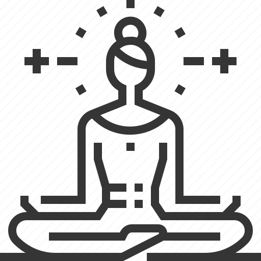 Buddhism, lotus position, meditation, relaxing, sports, woman, yoga icon - Download on Iconfinder