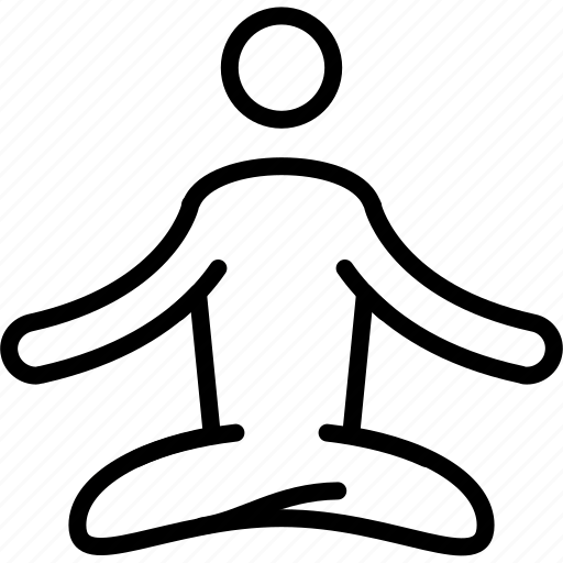 Center, meditation, posture, relaxation, retreat, sport, yoga icon - Download on Iconfinder