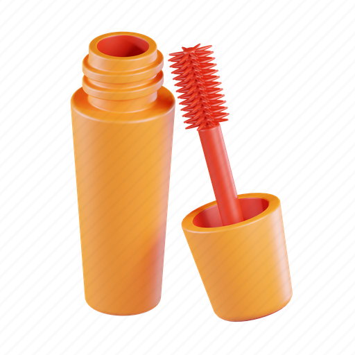 Mascara, eyelashes, product, cosmetic, makeup, beauty 3D illustration - Download on Iconfinder
