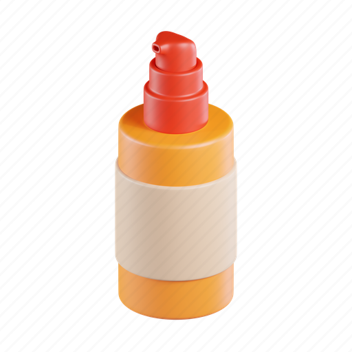 Moisturizer, pump, skincare, product, beauty, cream 3D illustration - Download on Iconfinder