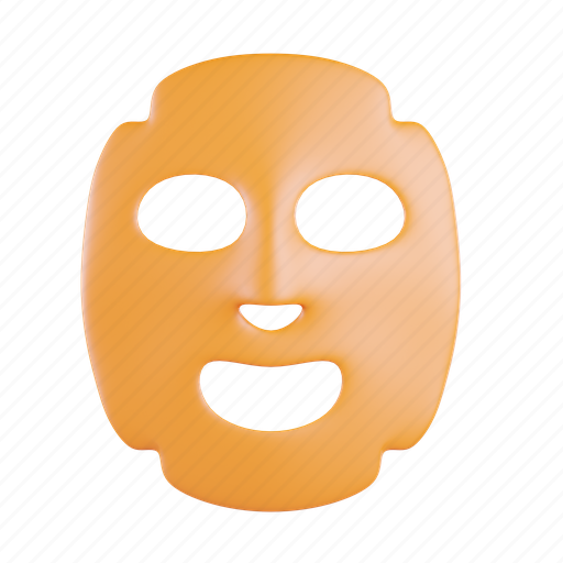 Sheet, mask, facial, skincare, beauty, hydrating 3D illustration - Download on Iconfinder