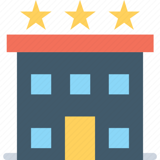Building, building exterior, hotel, luxury hotel, three star icon - Download on Iconfinder