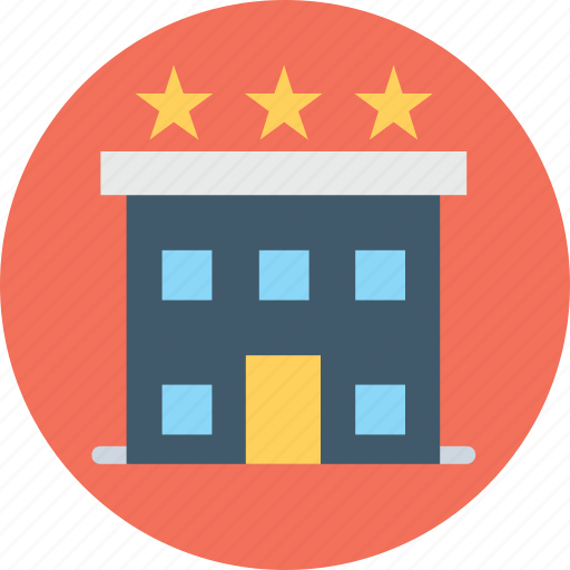 Building, building exterior, hotel, luxury hotel, three star icon - Download on Iconfinder