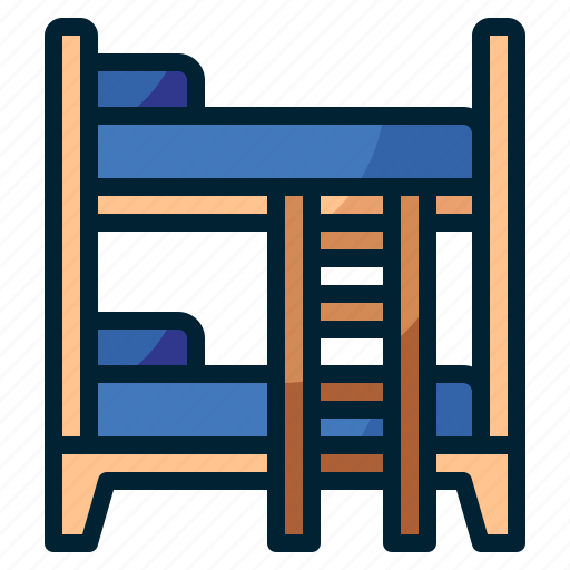 Bunkbed, bed, bedroom, doublebed icon - Download on Iconfinder