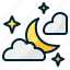 night, weather, cloud, sun 