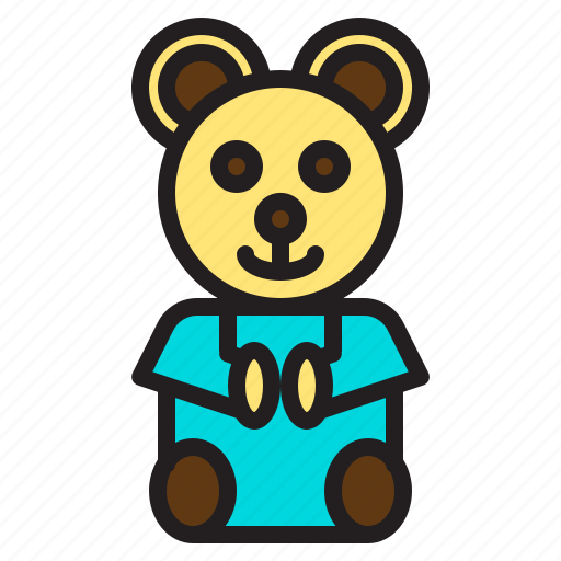 Bear, bed, bedroom, lamp, pillow, sheet, teddy icon - Download on Iconfinder