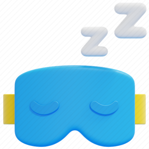 Sleeping, mask, asleep, relax, rest, 3d icon - Download on Iconfinder