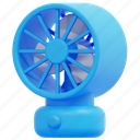 fan, ventilation, electric, equipment, cooling, home, appliance, 3d 