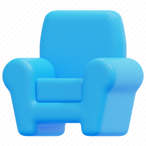 Chair, seat, armchair, sofa, furniture, sit, comfort 3D illustration - Download on Iconfinder