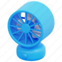 fan, ventilation, electric, equipment, appliance, cooling, home, 3d