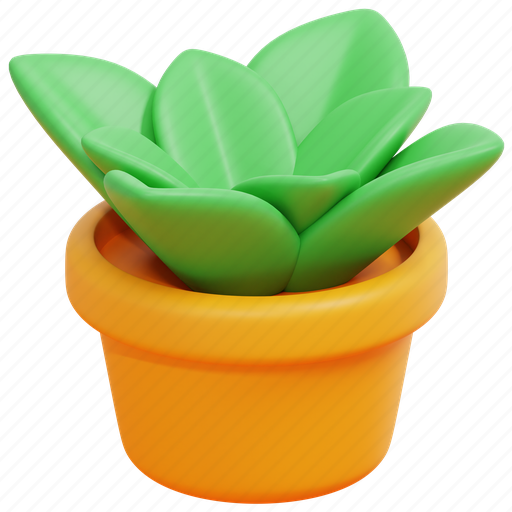 Plant, pot, plants, home, gardening, interior, 3d icon - Download on Iconfinder