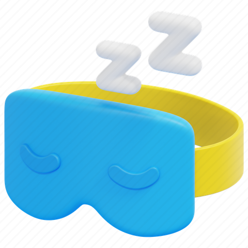 Sleeping, mask, relax, asleep, rest, 3d icon - Download on Iconfinder