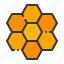 bee, hexagon, honey, bee farm 