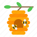 bee, bee hive, farm, hive, honey
