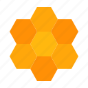 bee, farm, hexagon, honey