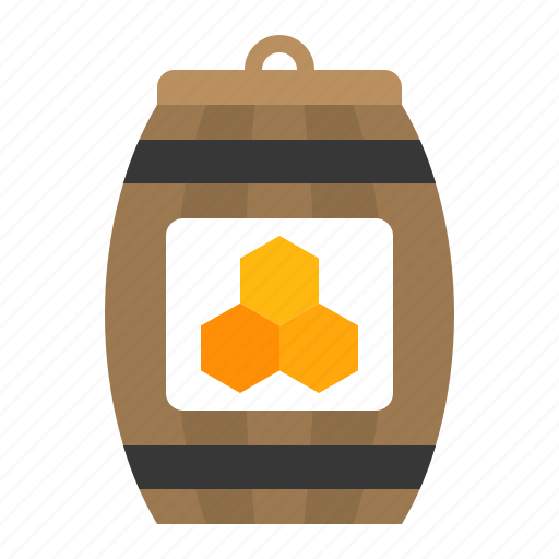 Barrel, bee, honey, honey barrel icon - Download on Iconfinder