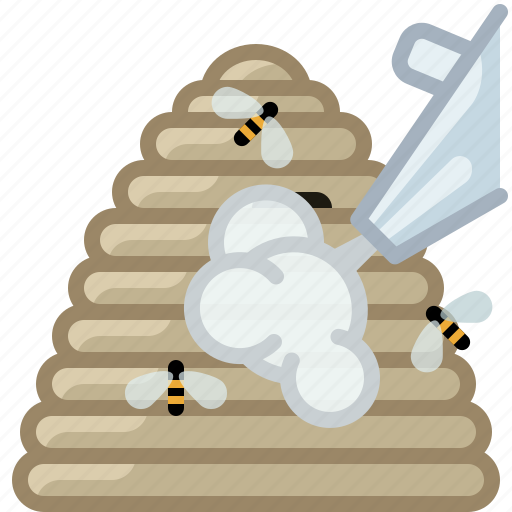 Beehive, beekeeping, bees, garden, hive, smoke icon - Download on Iconfinder