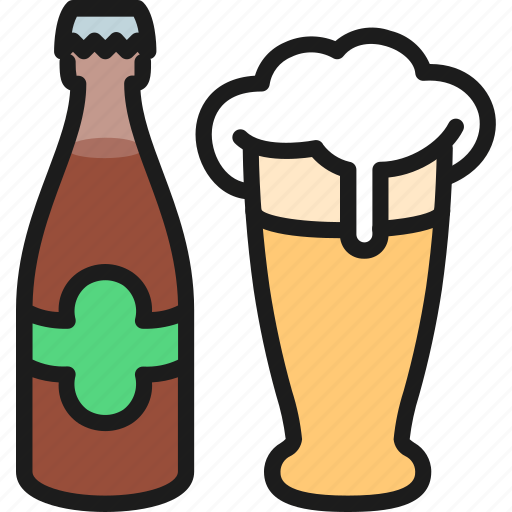 Bar, beer, bottle, brewery, glass, malt, pub icon - Download on Iconfinder