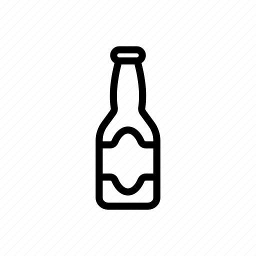 Alcohol, bar, beer, bottle, brewery, contour, drink icon - Download on Iconfinder
