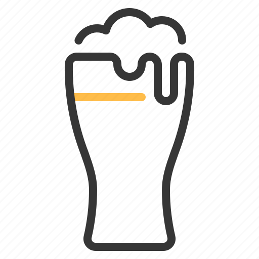 Alcohol, beer, beverage, drink, foam, glass icon - Download on Iconfinder