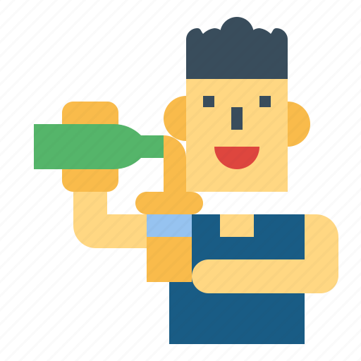 Beer, drink, man, pouring icon - Download on Iconfinder