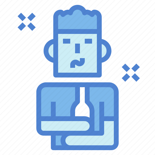 Bottle, drink, drunk, man icon - Download on Iconfinder