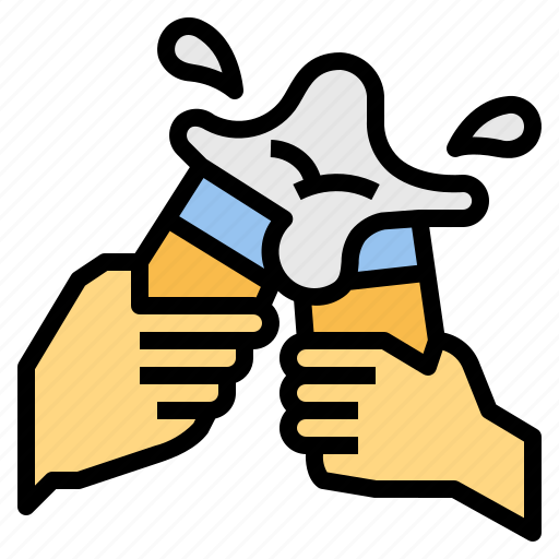 Beer, cheers, elebrate, hand icon - Download on Iconfinder